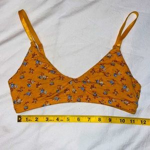 Orange/Yellow floral bralette